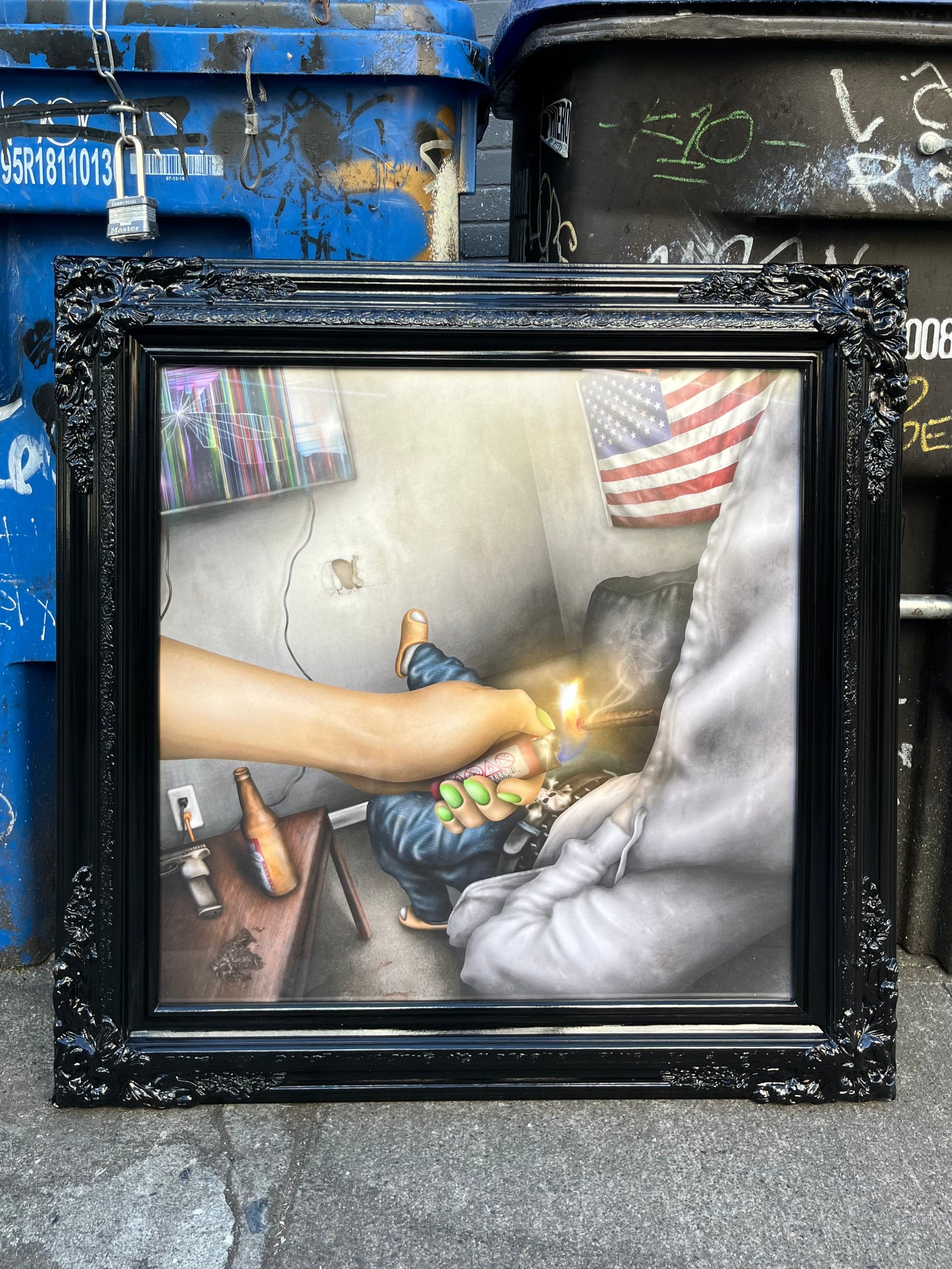 WHITE OWL PRINT 24x24"